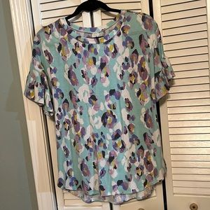 Spring animal print top